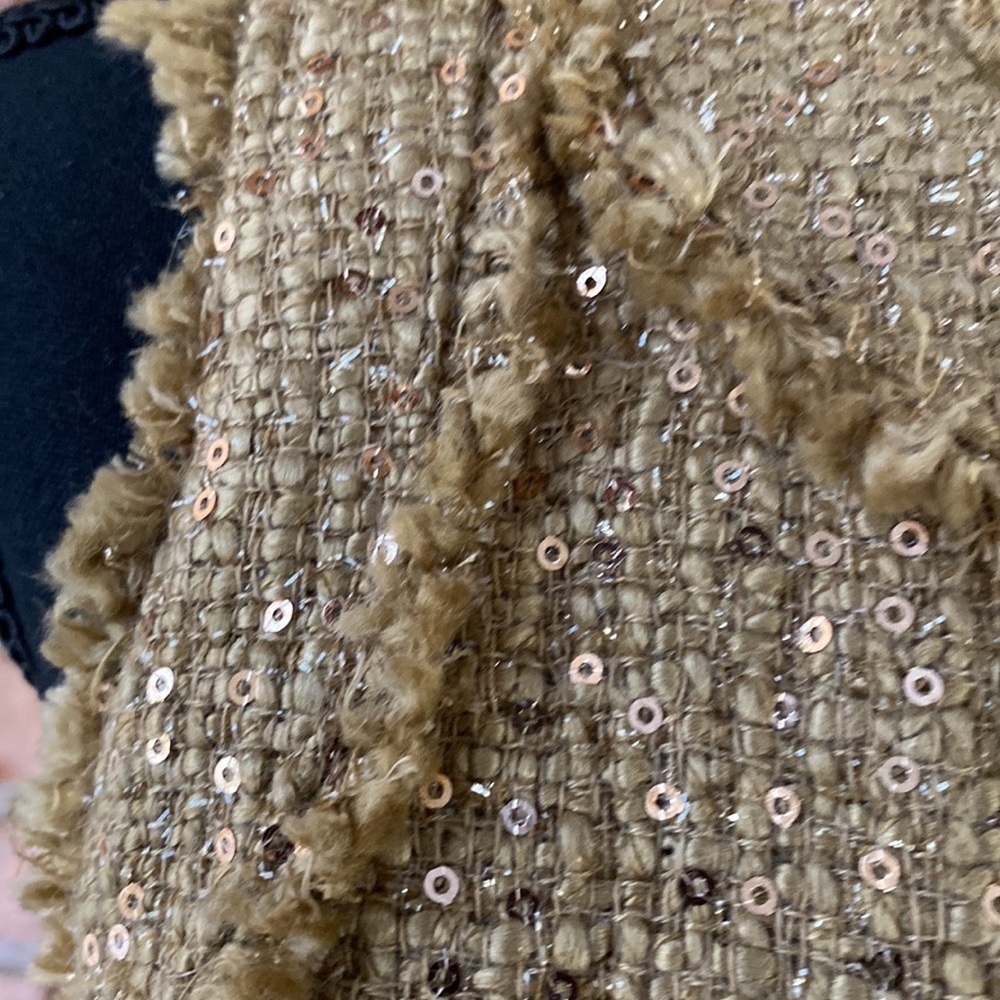 Michael Michael Kors Sequined Camel Hair Dress 8P NWT - Picture 12 of 16